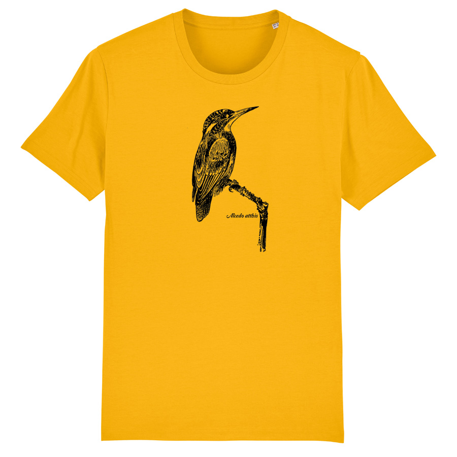spectra yellow BirdShirt, Common Kingfisher, typeshirts