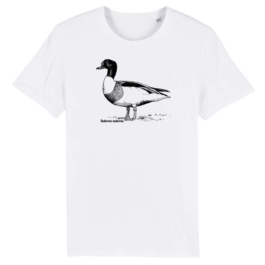 Common Shelduck BirdShirt, organic, white