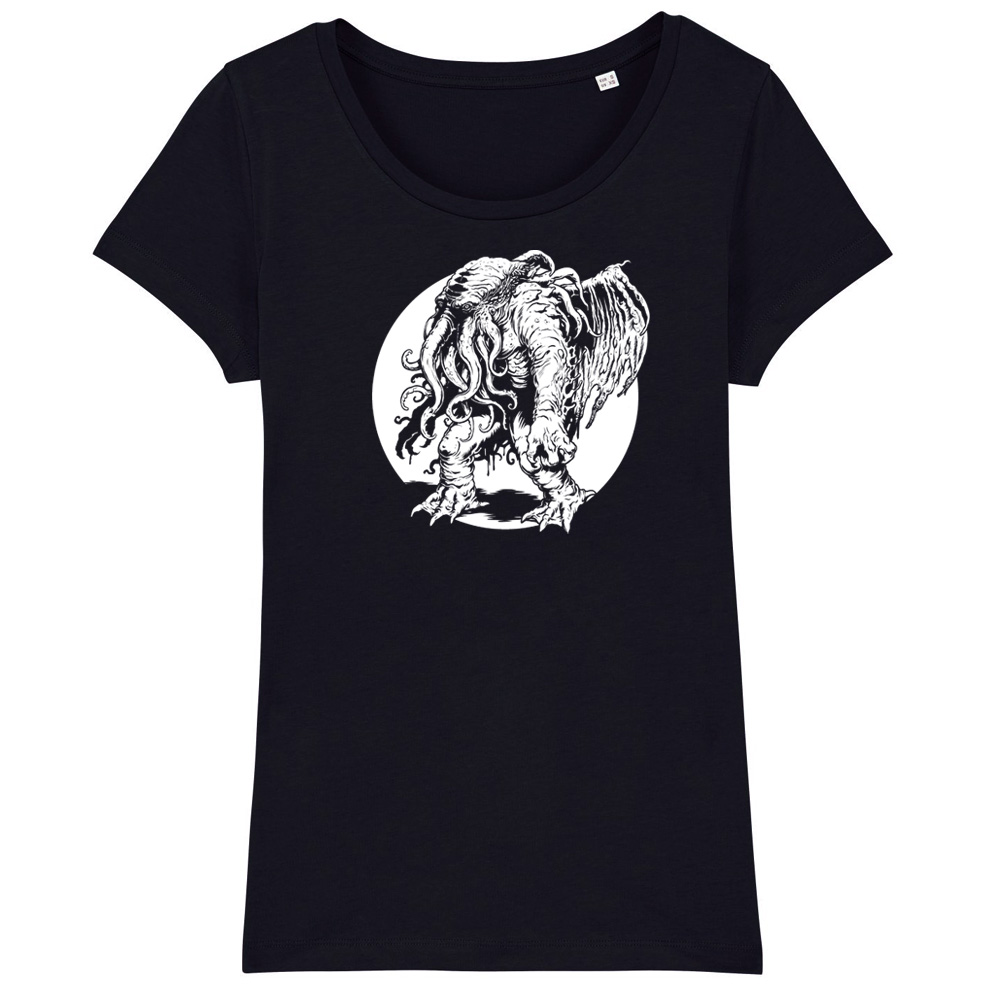 Cthulhu I, schwarzes Damen T-Shirt, Fufu Frauenwahl
