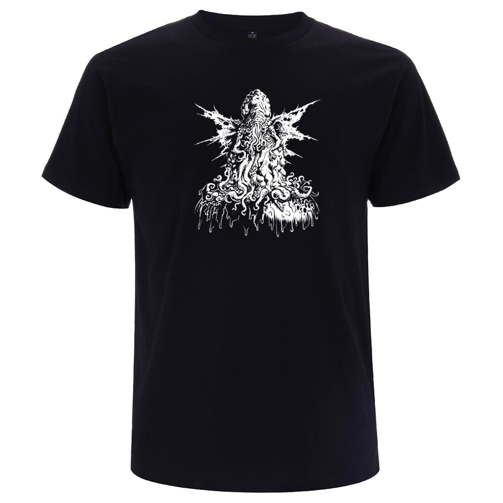 Cthulhu XV, schwarzes T-Shirt mit Siebdruck