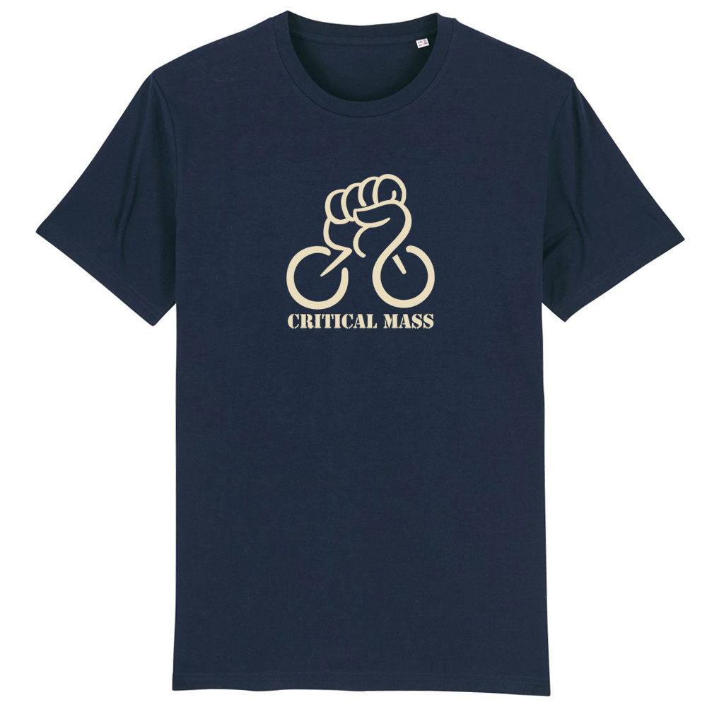 CRITICAL MASS, navy T-Shirt, typeshirts