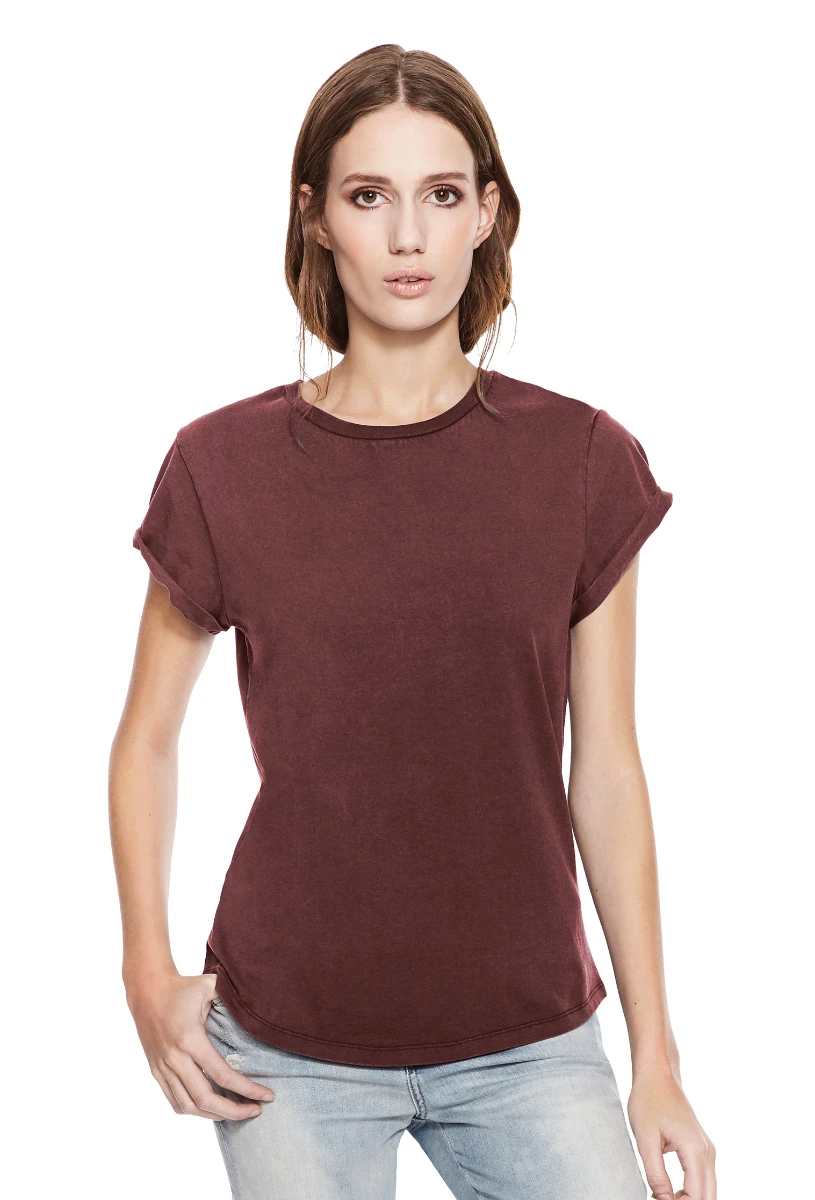 Earth Positve Womens Rolled Sleeve T-Shirt