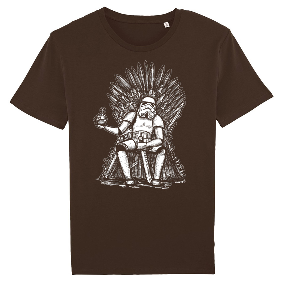 Storm Of Thrones, bitter chocolate T-Shirt, handprinted