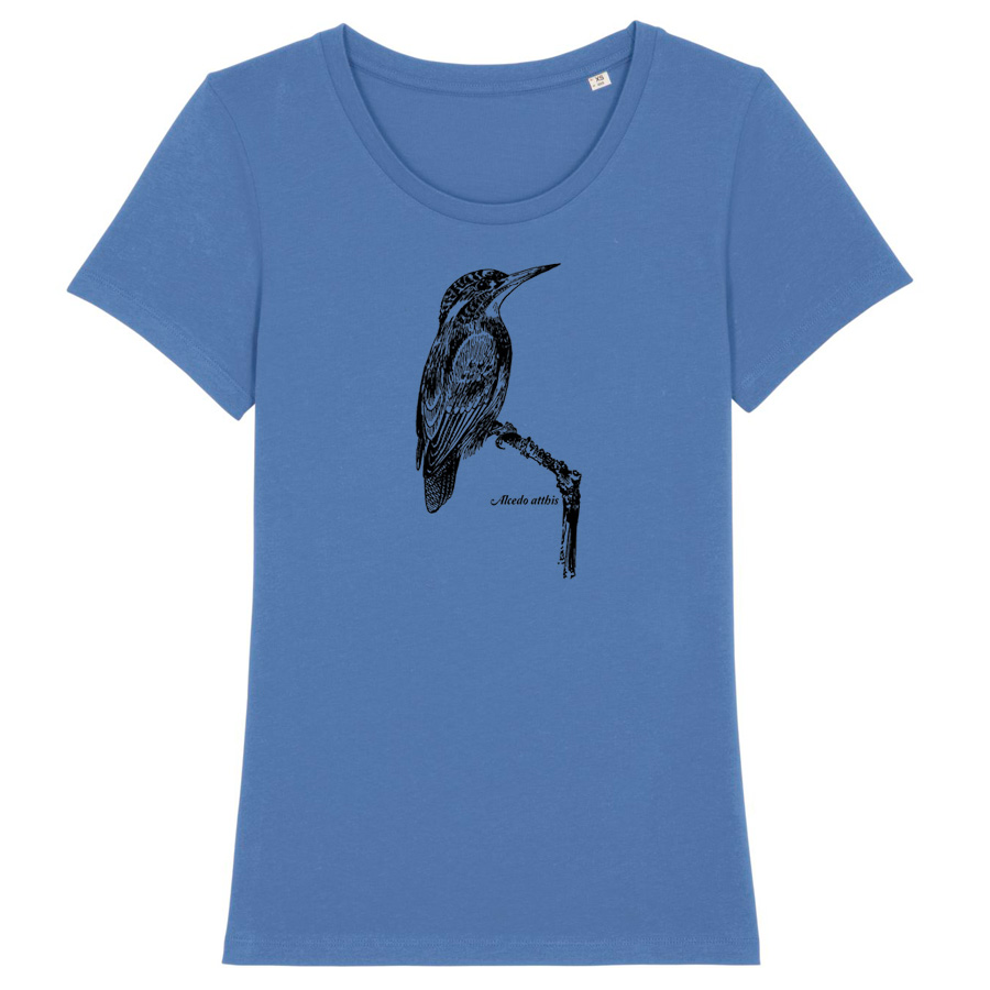 Eisvogel T-Shirt, bright blue, Siebdruck