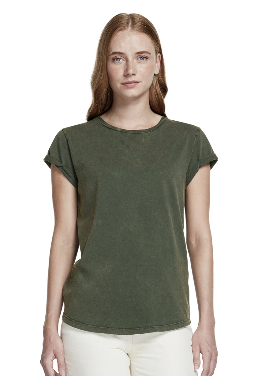 Earth Positve Womens Rolled Sleeve T-Shirt
