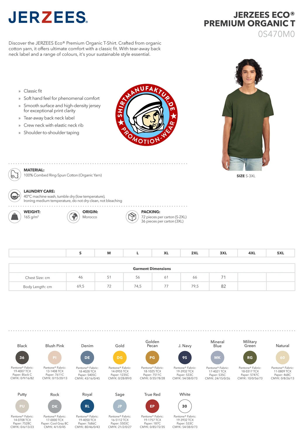 Jerzees Premium Organic-T