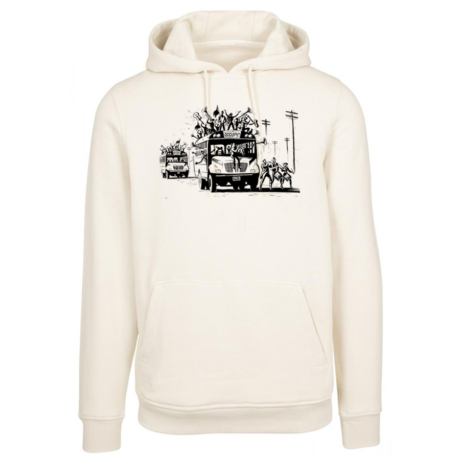 Offwhite Hoody with Eric Drooker OCCUPY Print