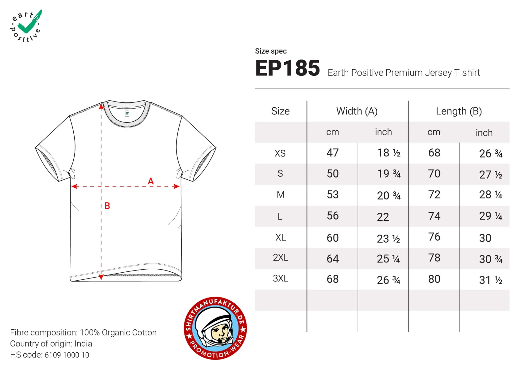 Earth Positive Premium Jersey Tee