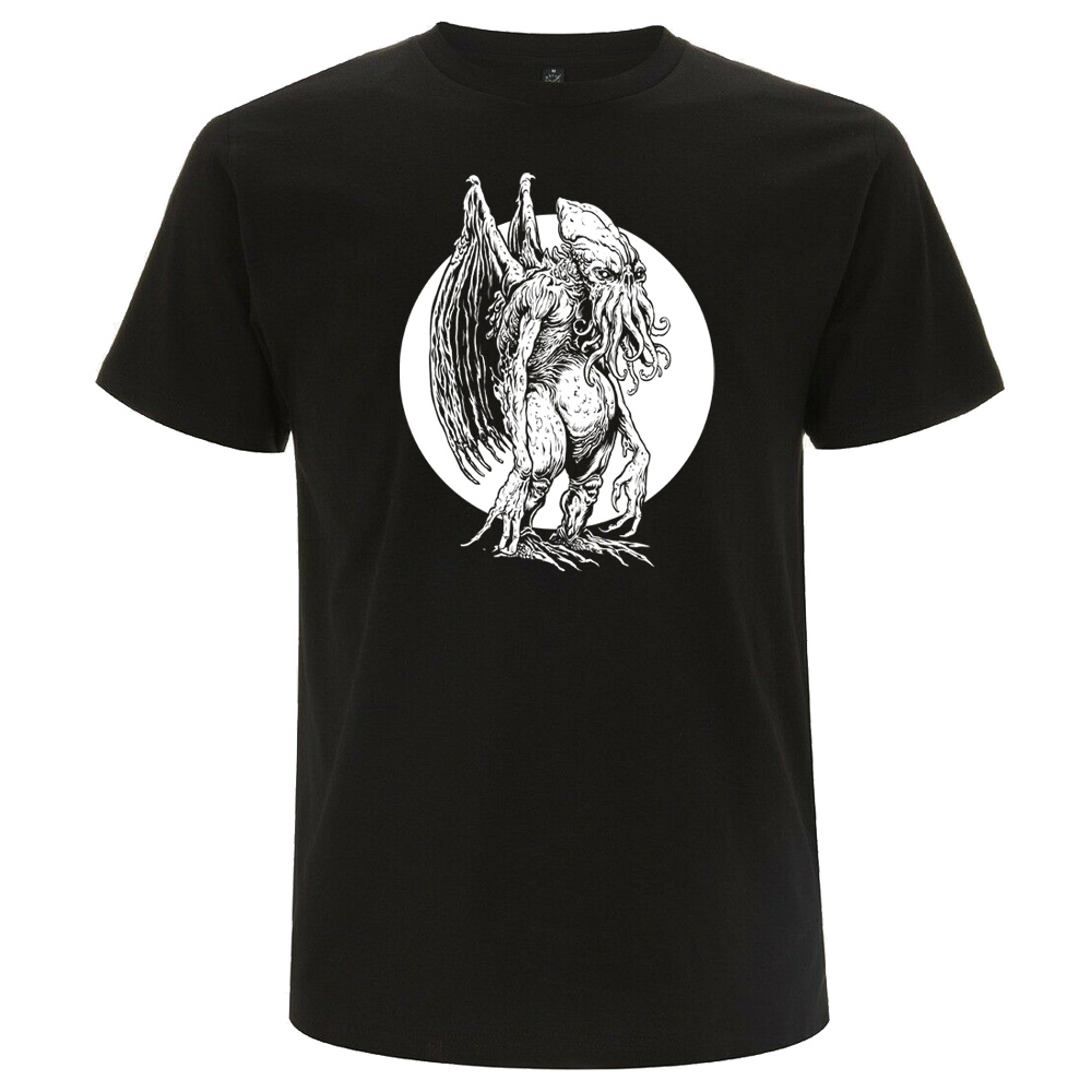Cthulhu III, schwarzes T-Shirt, Siebdruck