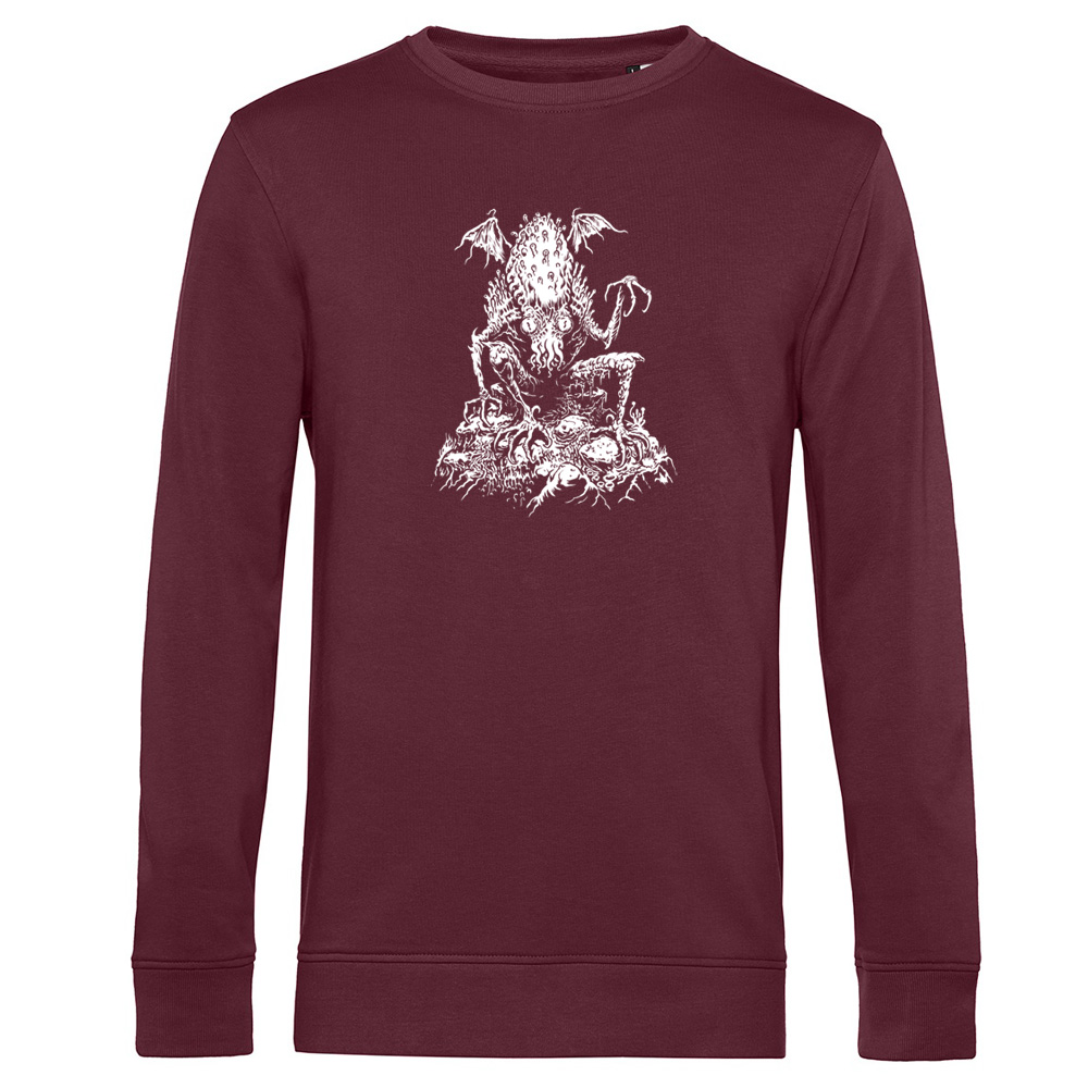 Fufu Frauenwahl, burgundy Organic Sweatshirt, Cthulhu XVII