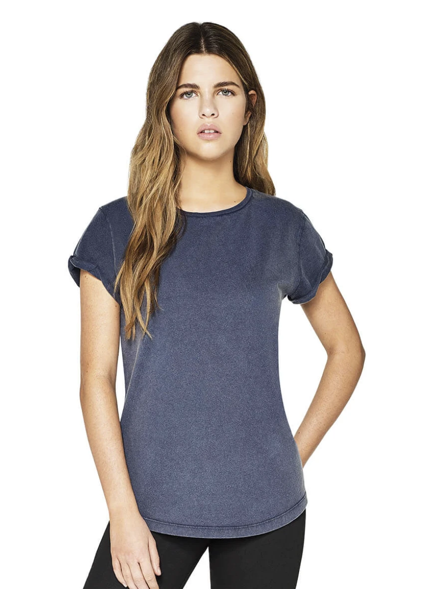 Earth Positve Womens Rolled Sleeve T-Shirt