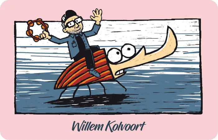 Willem Kolvoort, handprinted Shirts