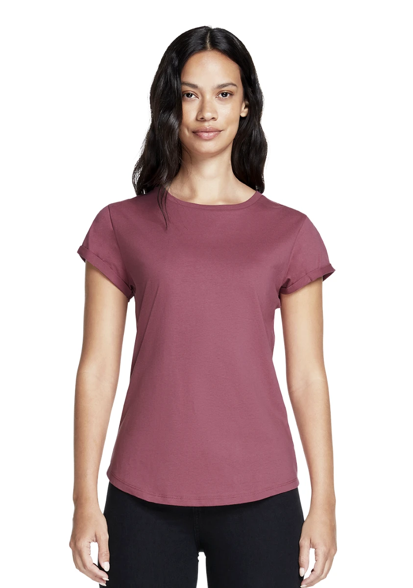 Earth Positve Womens Rolled Sleeve T-Shirt
