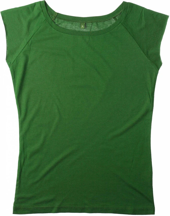 Ladies Bamboo T-Shirt, leaf green N43