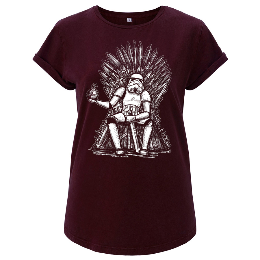burgundy Ladies T-Shirt, Storm Of Thrones