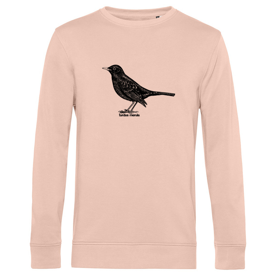 Common Blackbird, Sweatshirt, soft rose