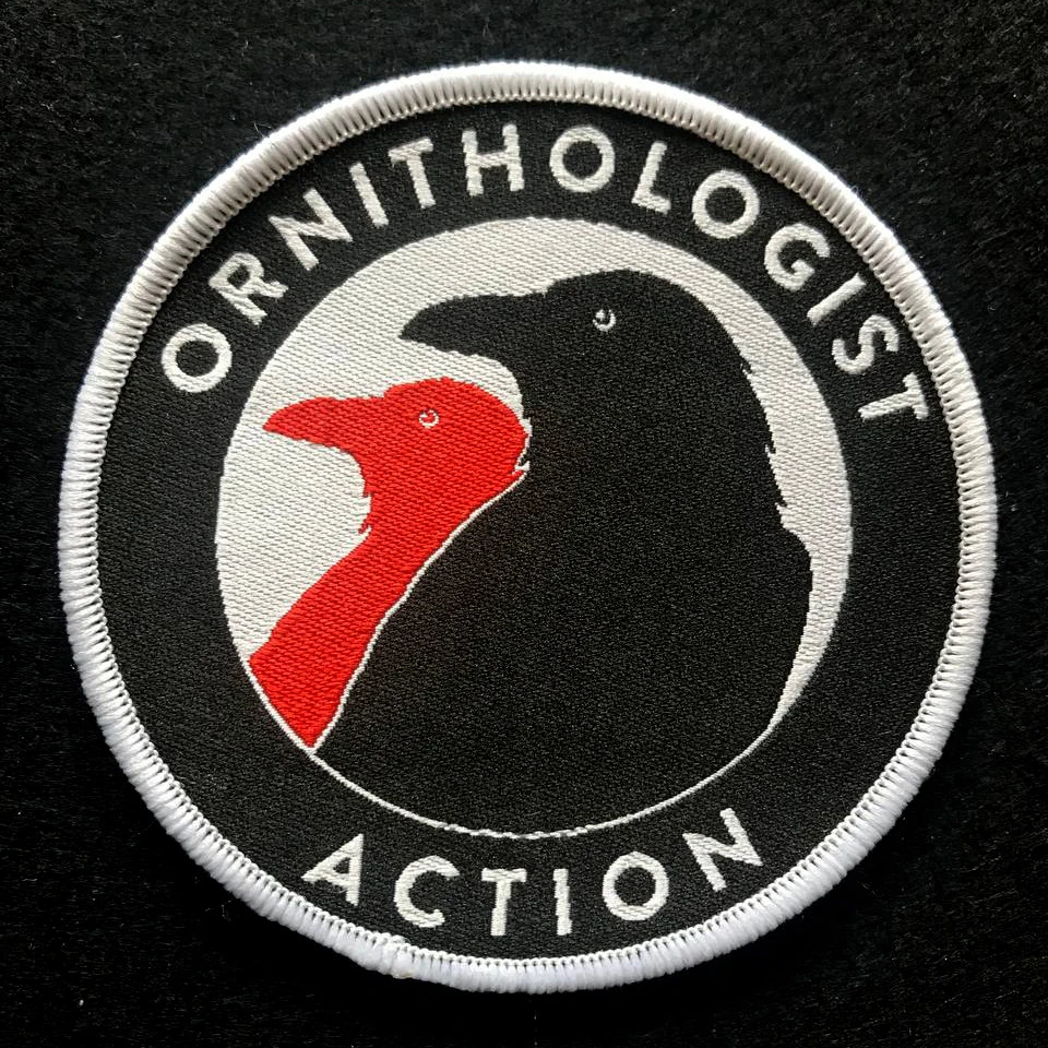 ornithologist action, round logo