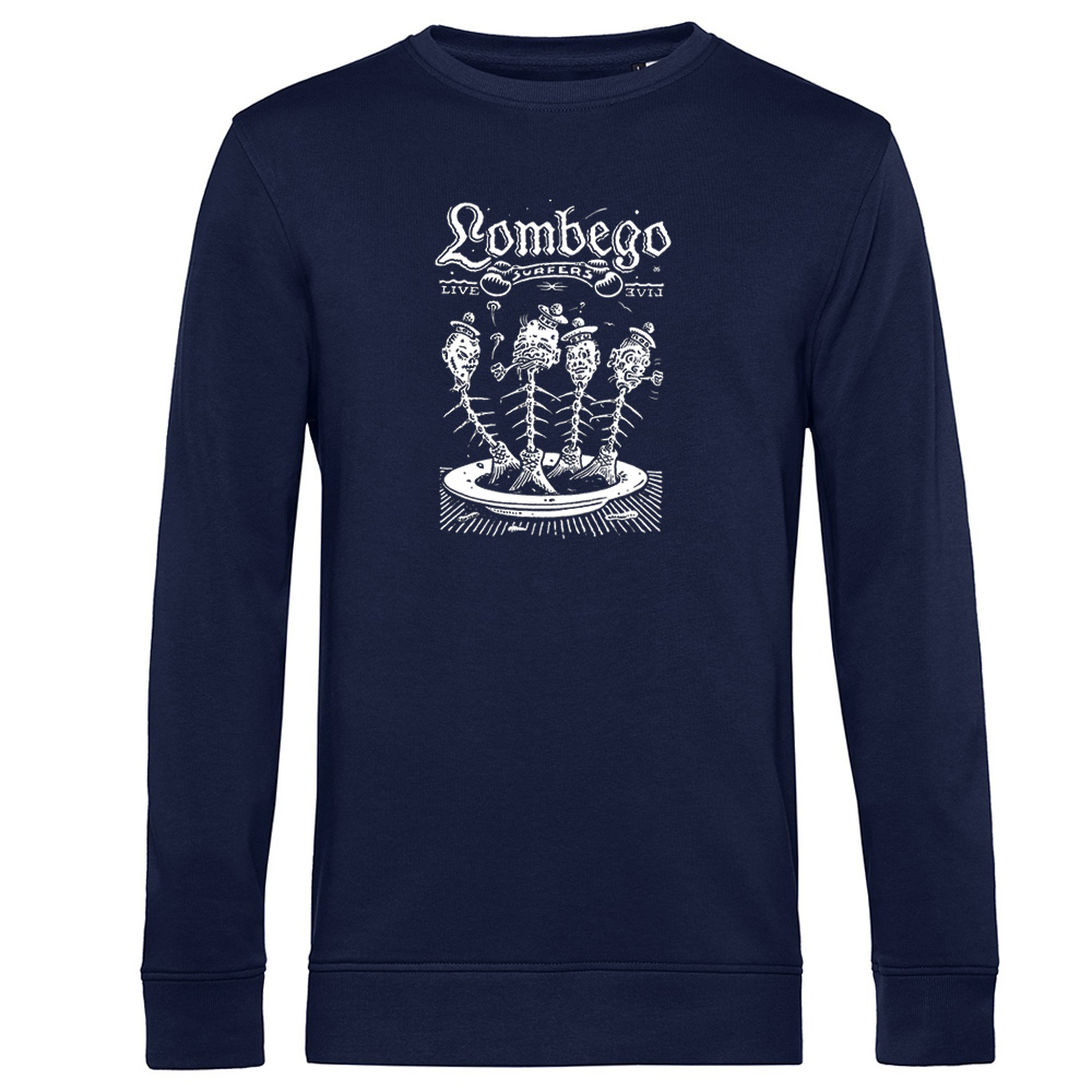 The Lombego Surfers: FishSoup, navy Sweatshirt