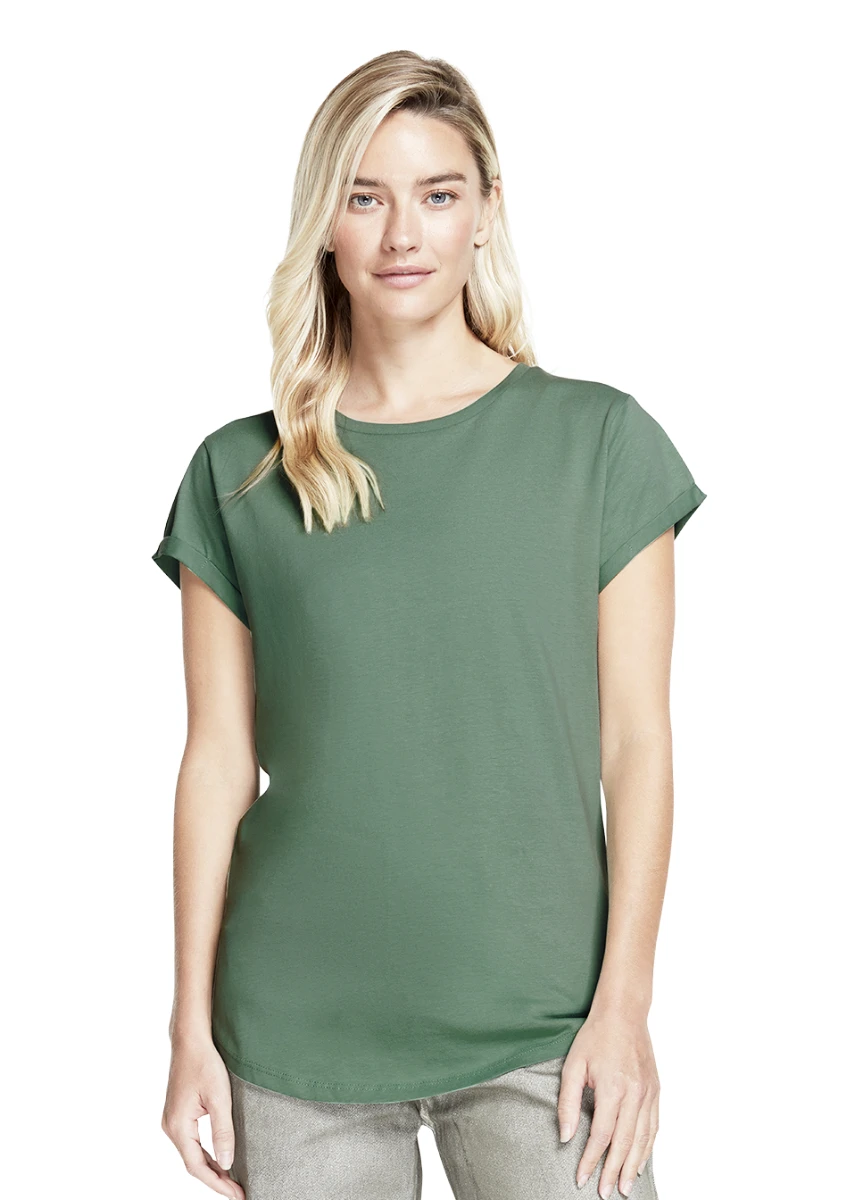 Earth Positve Womens Rolled Sleeve T-Shirt