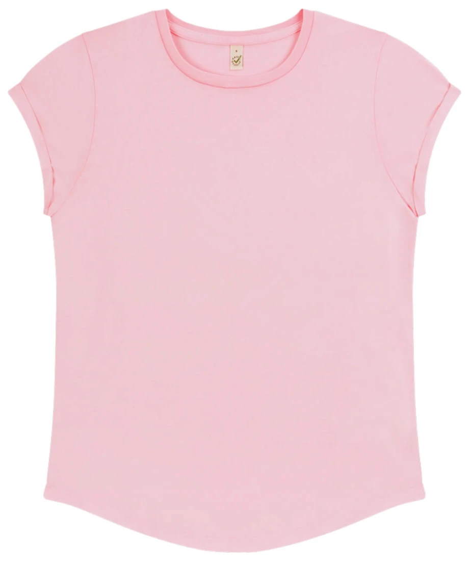 Earth Positve Womens Rolled Sleeve T-Shirt